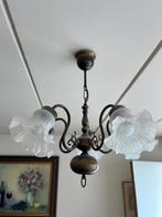 Mooie rustieke luster mer glazen kapjes, Ophalen, Gebruikt, Glas