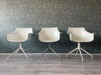 3x LaPalma Cox Swivel Chair Leather Original, Huis en Inrichting, Zetels | Voetbanken en poefs, Italian Design Retro, Metaal, Ophalen of Verzenden