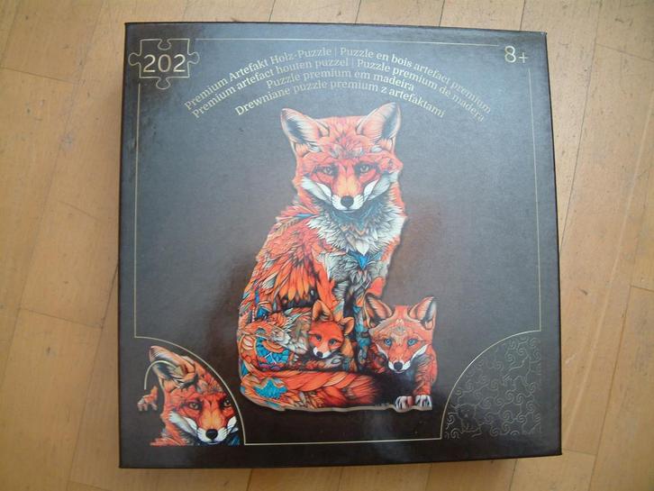 Zeer moeilijke puzzel — Vossen — psychedelische stijl, Hobby en Vrije tijd, Denksport en Puzzels, Zo goed als nieuw, Legpuzzel