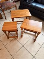 Klassieke Nesttafels (3 stuks) – Massief Eiken – Mimiset, Ophalen, Zo goed als nieuw