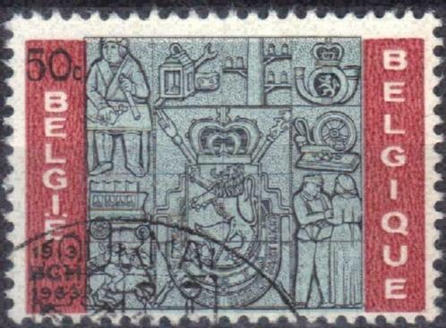 Belgie 1963 - Yvert/OBP 1271 - 40 jaar Postchecks (ST), Timbres & Monnaies, Timbres | Europe | Belgique, Affranchi, Envoi