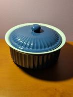 Blauwe prullenbak voor op tafel 19,5 cm H 8 cm, Huis en Inrichting, Ophalen, Gebruikt, Overige typen