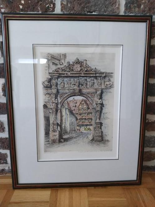Ets Paul Geissler, Antiek en Kunst, Kunst | Etsen en Gravures, Ophalen