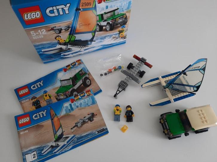 Lego City 60149 - 4x4 met catamaran, Kinderen en Baby's, Speelgoed | Duplo en Lego, Zo goed als nieuw, Lego, Complete set, Ophalen of Verzenden