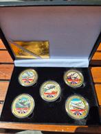 Complete set Battle of Britain munten in luxe doos, Ophalen of Verzenden
