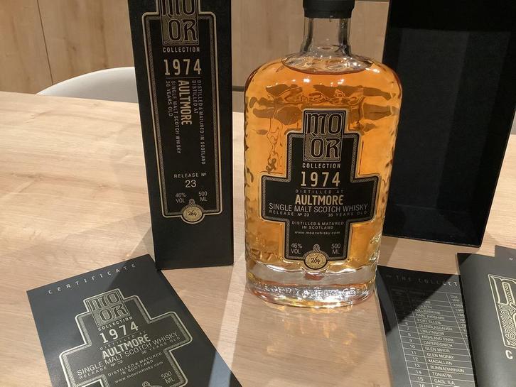 Single malt Scotch whisky Aultmore 1974, Collections, Vins, Comme neuf, Enlèvement ou Envoi