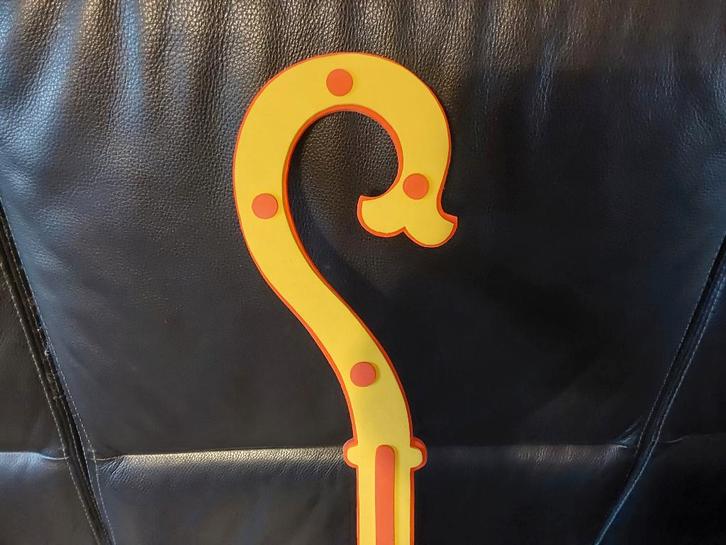 Staf van Sinterklaas, voor kleuters...of decoratie...€5, Diversen, Sinterklaas, Gebruikt, Ophalen