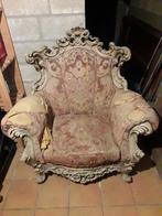 Sièges en bois sculpté avec éléments de style baroque, 75 à 100 cm, Barok, Moins de 150 cm, Une personne