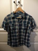 Blauw geruit hemd, Kleding | Dames, Blauw, Maat 42/44 (L), Ophalen of Verzenden, Gedragen