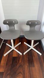 2 kinderbureaustoelen Ikea, Huis en Inrichting, Ophalen, Gebruikt, Grijs, Bureaustoel