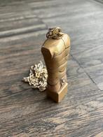 Micro DavidOff halsketting / standbeeld van Miguel Berrocal, Handtassen en Accessoires, Kettinghangers, Gebruikt, Overige voorstellingen