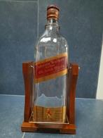 Grote fles Johnnie Walker Red Label in houten staander H48cm, Ophalen of Verzenden, Gebruikt, Overige typen