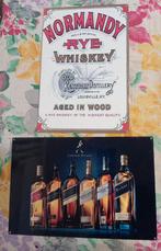 2 metalen borden whiskey whisky, Verzamelen, Merken en Reclamevoorwerpen, Verzenden, Zo goed als nieuw, Reclamebord