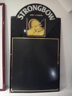 Groot emaille bord Strongbow krijtbord 1996, Ophalen, Zo goed als nieuw