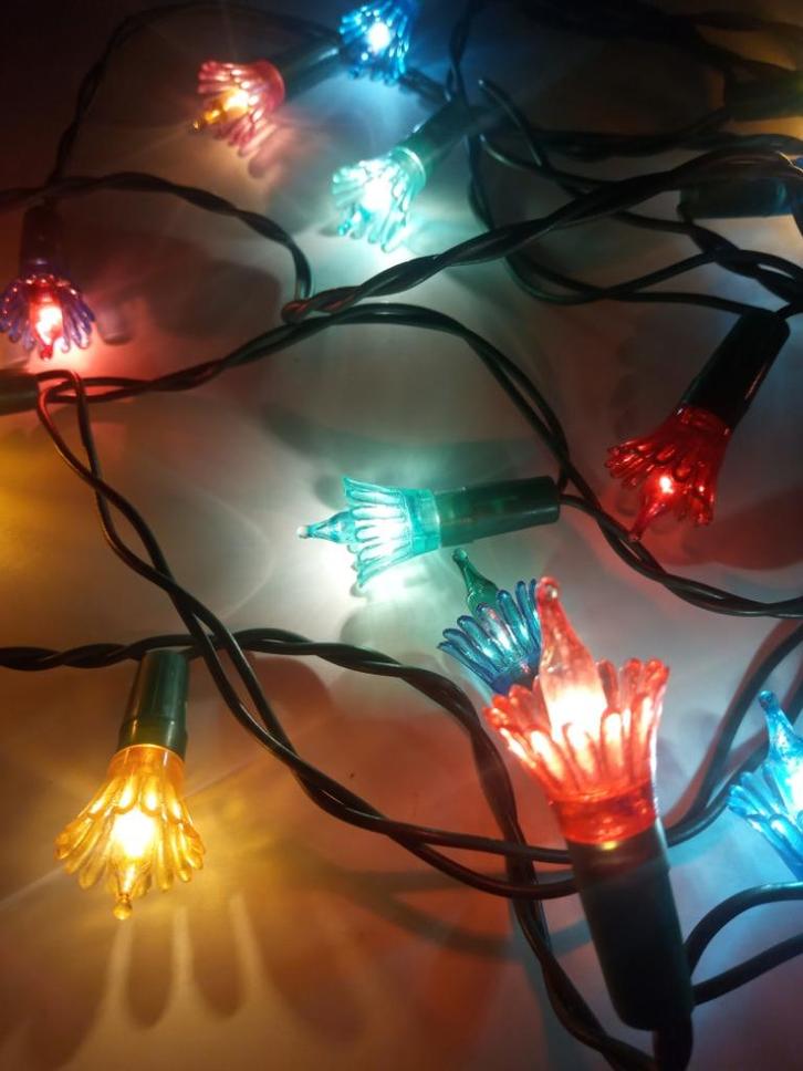 Leuke kleine vintage kerstverlichting Nr.10, Diversen, Kerst, Gebruikt, Ophalen of Verzenden