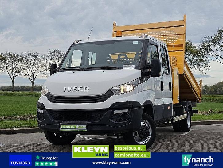 Iveco DAILY 35C14 DUB.CAB Kipper Kist!, Auto's, Bestelwagens en Lichte vracht, Bedrijf, ABS, Airconditioning, Centrale vergrendeling
