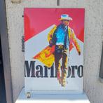 GEËMAILLEERD BORD MARLBORO MAN SIGARETTEN COWBOY GROT MODEL, Verzamelen, Ophalen, Zo goed als nieuw, Reclamebord