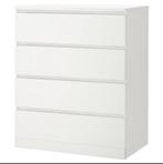 IKEA Malm ladekast met 4 lades wit 80x100cm, Huis en Inrichting, Kasten | Ladekasten, Ophalen, Zo goed als nieuw