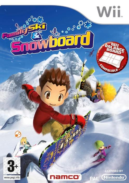Family Ski and Snowboard, Consoles de jeu & Jeux vidéo, Jeux | Nintendo Wii, Utilisé, Sport, 1 joueur, À partir de 3 ans, Enlèvement ou Envoi