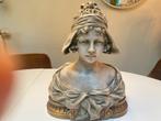 Art nouveau jugendstil borstbeeld Gustav van Vaerenbergh, Antiek en Kunst, Kunst | Beelden en Houtsnijwerken, Ophalen