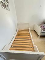 1 persoon bed, Ophalen, Wit, Hout, 200 cm