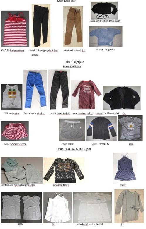 meisjes kinderkledij maat 140/10j 146/11j -150/12j, Kinderen en Baby's, Kinderkleding | Kinder-kledingpakketten, Maat 140, Ophalen of Verzenden
