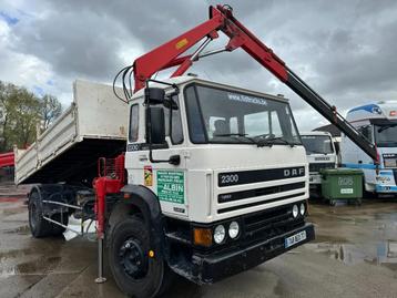 DAF 2300 *TURBO-TIPPER+CRANE-NEW CONDITION* (bj 1988)