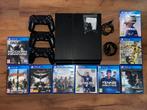 Ps4 1 Tera + 3 manettes et 9 jeux, Games en Spelcomputers, Ophalen, Gebruikt