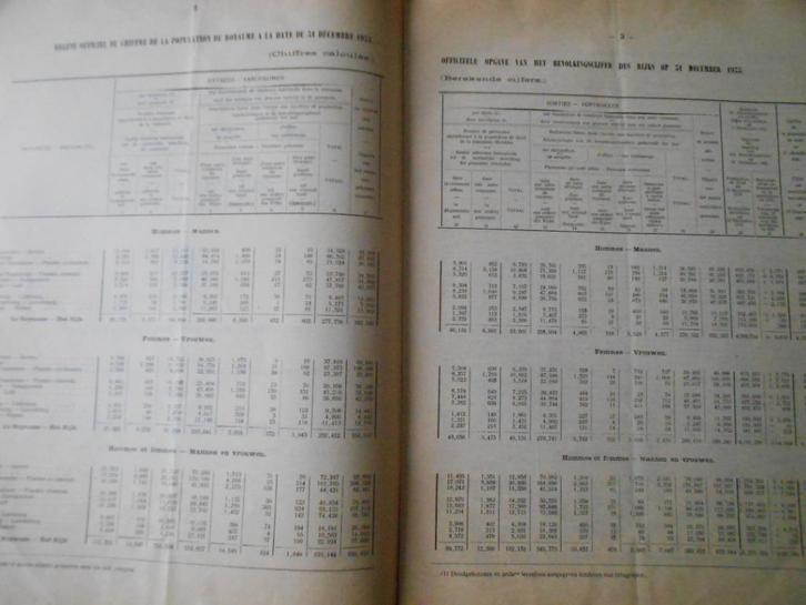 Officieële opgave van 's rijks bevolkingscijfer, Verzamelen, Merken en Reclamevoorwerpen, Gebruikt, Overige typen, Ophalen of Verzenden