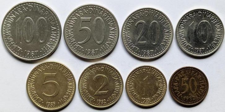 Joegoslavië - muntenset, Postzegels en Munten, Munten | Europa | Niet-Euromunten, Setje, Joegoslavië, Ophalen