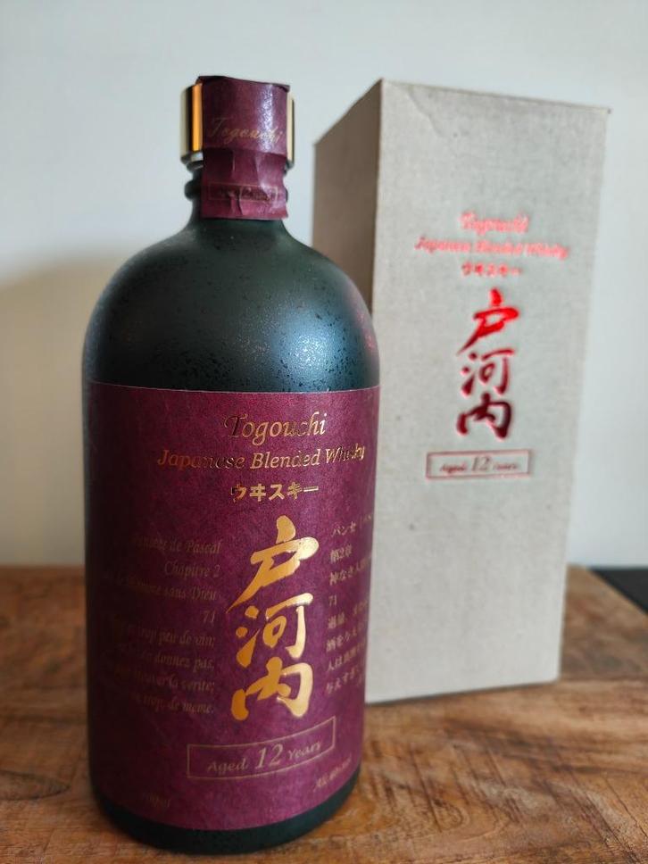 Togouchi 12 ans - 70 cl, 40 % + boîte de whisky japonais, Collections, Vins, Neuf, Autres types, Autres régions, Pleine, Enlèvement ou Envoi