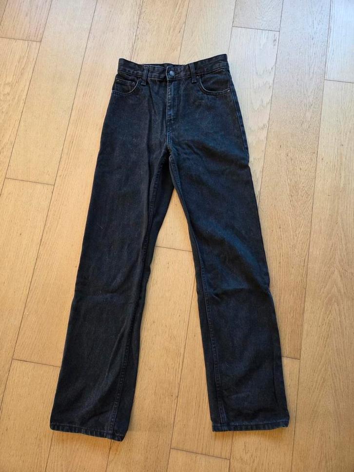 Zwarte jeans broek maat 36 bershka, Kleding | Dames, Spijkerbroeken en Jeans, Zo goed als nieuw, Ophalen of Verzenden