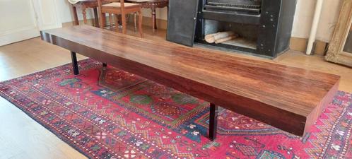 Unieke vintage salontafel – eyecatcher met palissanderlook, Huis en Inrichting, Tafels | Salontafels, Gebruikt, Ophalen
