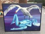 Chris(Dubreucq)1984 - ° Lessen 1939 surrealist-afm.120x90cm., Ophalen