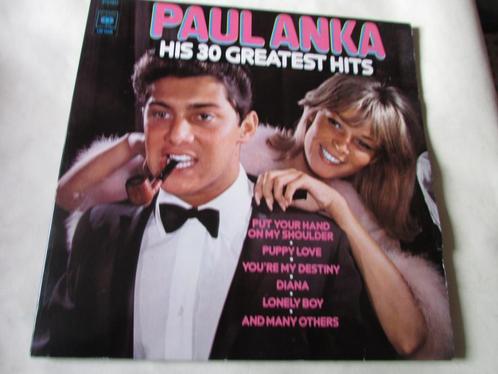 PAUL ANKA, SES 30 PLUS GRANDS HITS, DOUBLE LP, CD & DVD, Vinyles | Pop, Utilisé, 1960 à 1980, 12 pouces, Enlèvement ou Envoi