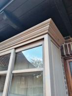 Eiken buffetkast/vitrinekast GRATIS LEVERING, Ophalen, Met deur(en), 200 cm of meer, Eikenhout