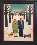 Maria Kloss - naïeve kunst - jaren '70, Antiek en Kunst, Ophalen of Verzenden