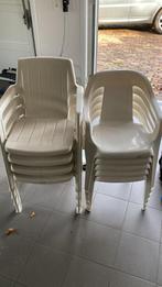 9 plastic tuinstoelen, Tuin en Terras, Tuinstoelen, Ophalen, Gebruikt, Plastic