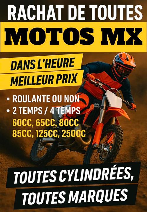 ACHATS MOTOS MX, Motoren, Overige Motoren, Ophalen of Verzenden
