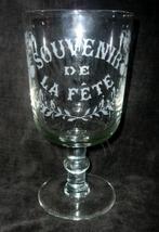 VAL ST. LAMBERT - HERBATTE HUWELIJKSGLAS SOUVENIR DE LA FÊTE, Antiek en Kunst, Ophalen of Verzenden