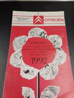 Citroen calendrier 1992 bd, Enlèvement ou Envoi, Comme neuf