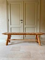 Teakhouten bank, salontafel, Huis en Inrichting, Ophalen, Rechte bank, Hout, Landelijk, tijdloos