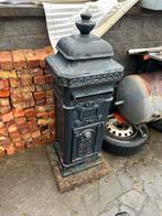 Alu antieke kolom brievenbus, Tuin en Terras, Brievenbussen, Ophalen, Gebruikt, Aluminium, Staande brievenbus