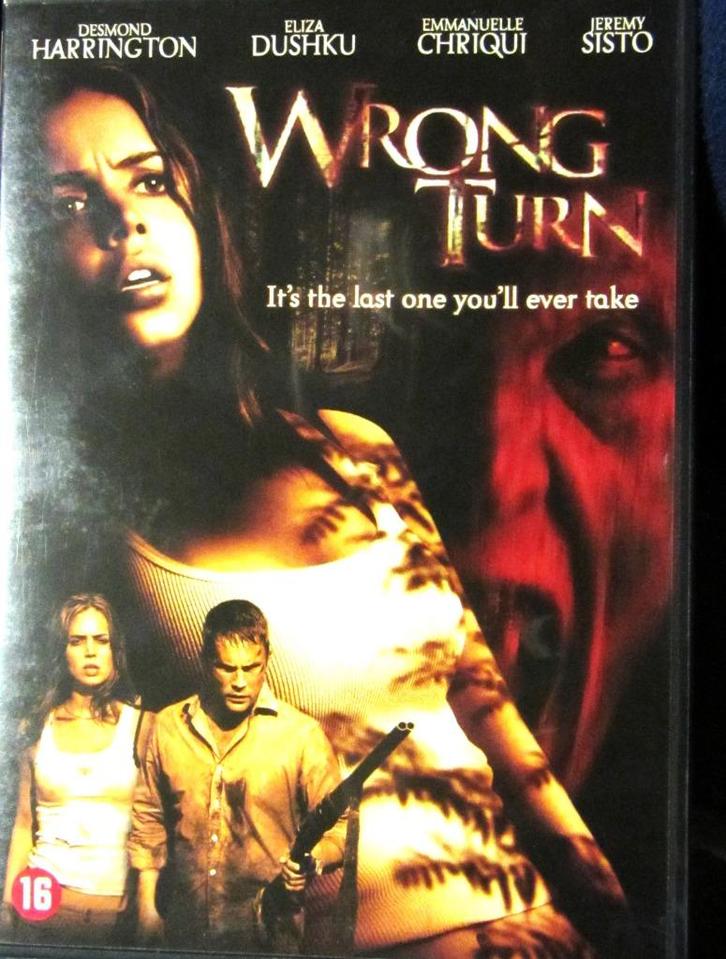 DVD HORROR- WRONG TURN, IT'S THE LAST ONE YOU'LL EVER TAKE, Cd's en Dvd's, Dvd's | Horror, Zo goed als nieuw, Overige genres, Alle leeftijden