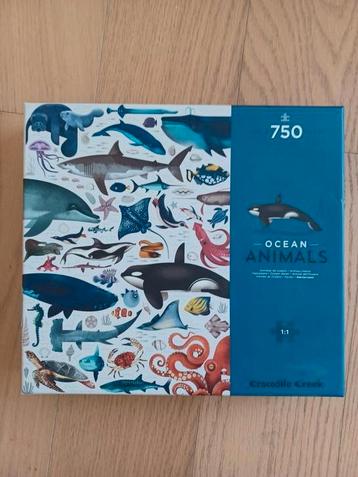 Puzzle 'World of Ocean Animals' (750) Crocodile Creek, Enlèvement, Plus de 50 pièces, Neuf, 6 ans ou plus