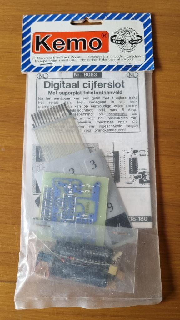 Kemo bouwpakket digitaal cijferslot, Hobby en Vrije tijd, Elektronica-componenten, Nieuw, Ophalen of Verzenden