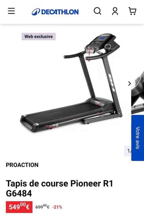 Tapis de course Pioneer R1 G6484, Sport en Fitness, Loopsport en Atletiek, Zo goed als nieuw, Ophalen
