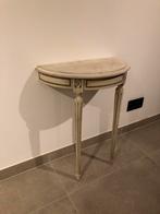 Wandtafeltje met antieke afwerking, Huis en Inrichting, Tafels | Sidetables, Ophalen, Teakhout, Minder dan 50 cm, Zo goed als nieuw