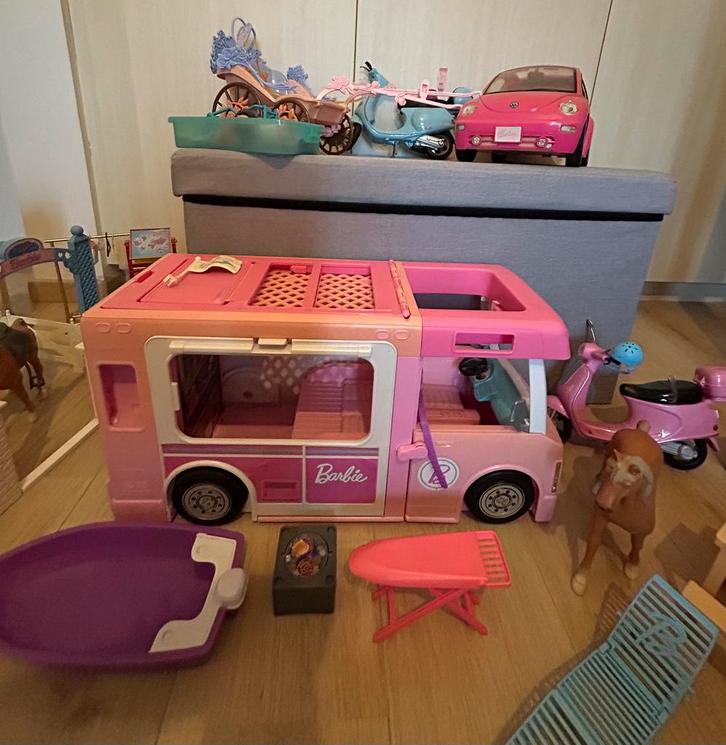 Barbie-set, Kinderen en Baby's, Speelgoed | Poppen, Gebruikt, Barbie, Ophalen