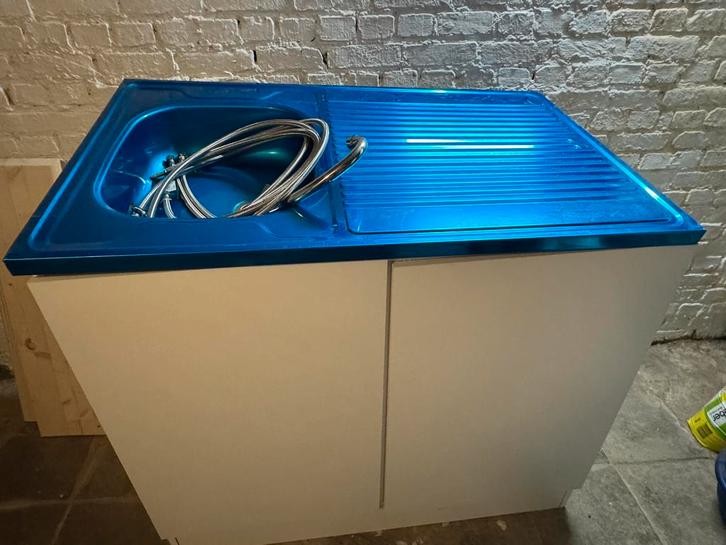 Nieuwe keukenkast met spoelbak – nooit gebruikt, Huis en Inrichting, Keuken | Keukenelementen, Nieuw, Minder dan 100 cm, 50 tot 100 cm